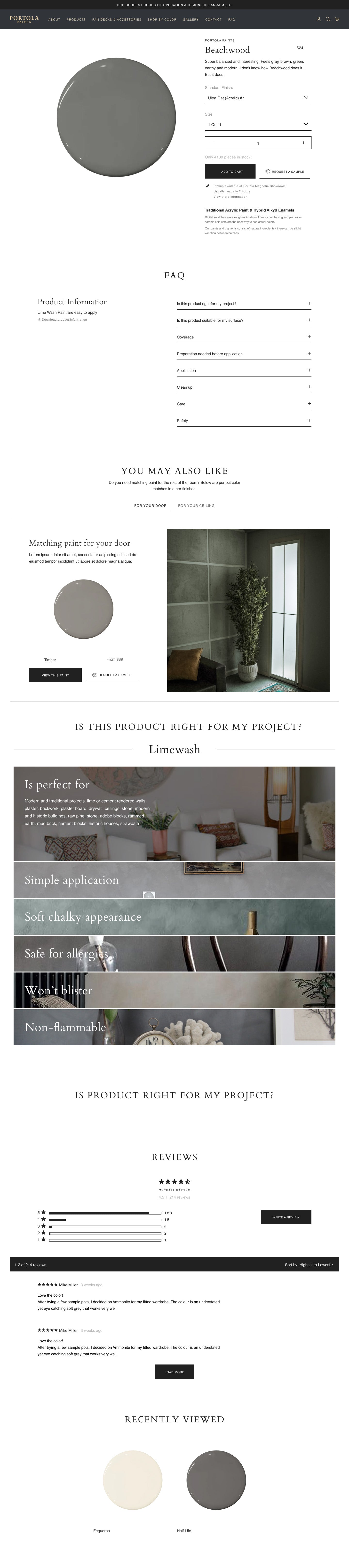 Portola Paints - Shopify Website by Conspire Agency